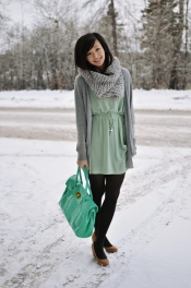 Mint green dress 