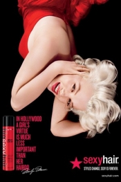 Celebrity hairstyle: Marylin Monroe for a Sexy Hair ad