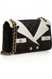 MOSCHINO Revers quilted leather shoulder bag