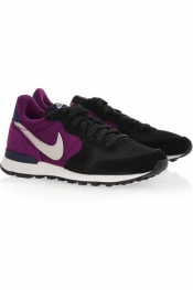 NIKE Internationalist suede, leather and mesh sneakers