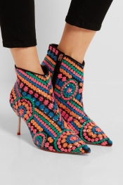 SOPHIA WEBSTER Coco sequined mesh boots