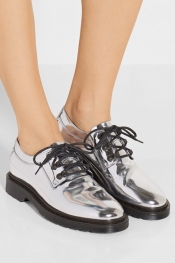 MM6 MAISON MARGIELA Mirrored-leather brogues