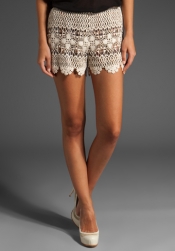 Anna Sui Crochet Shorts 