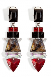 MOUTON COLLET Divine Earrings in Ruby