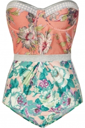 ZIMMERMANN Celestial floral-print underwired swimsuit